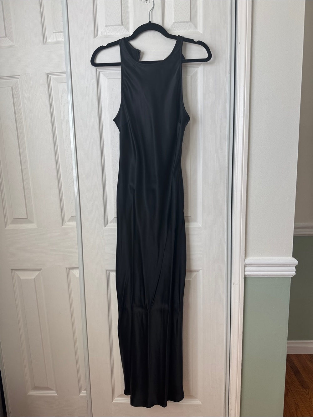 & Other Stories Black Sleeveless Maxi Slip Dress